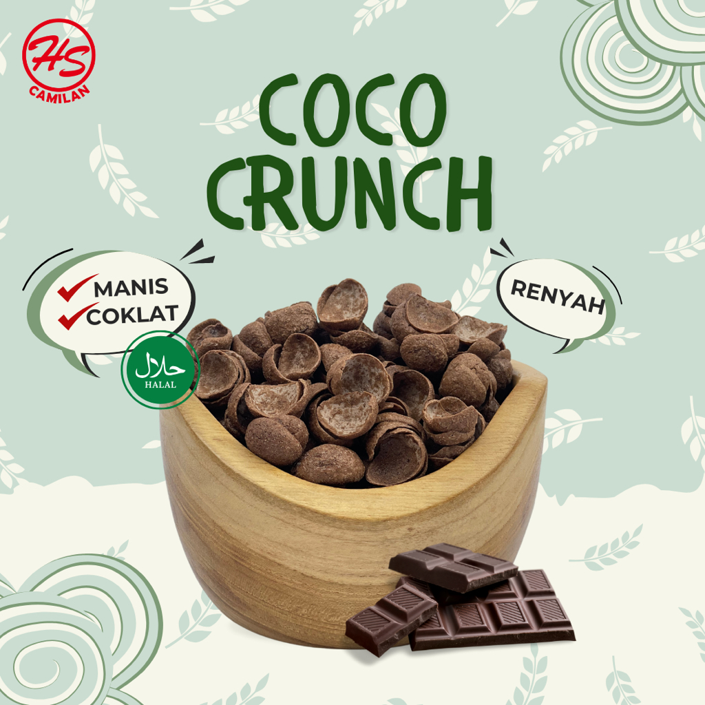 

CHOCO CRUNCH/ CHOCO CHIPS/ SNACK CAMILAN KILOAN MURAH 200 GRAM