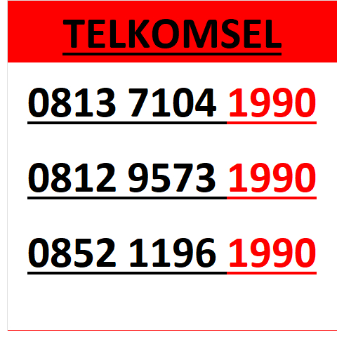 Nomor cantik telkomsel simpati 4g 5g seri tahun 1990 r110