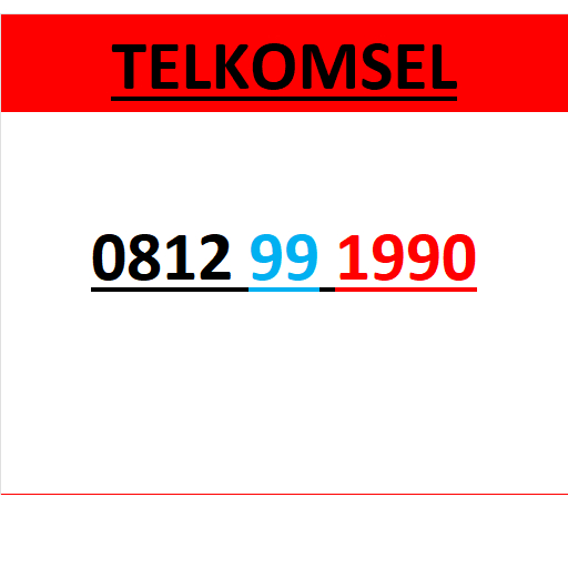 Nomor cantik telkomsel 4G 5G seri tahun 1990 0B12 99 1990 r10000