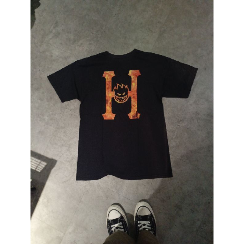 Kaos HUF x Spitfire Flame Bekas / Second