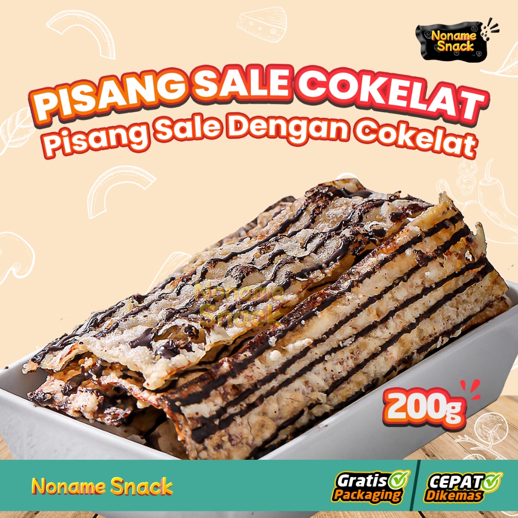 

Noname Snack - Pisang Sale Crispy Coklat 200gr