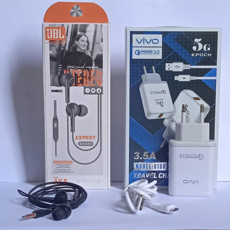 carger + hesend 1set jbl j28 1set Y91C Y81 V5 V5s V15 V17 V9 Micro ori