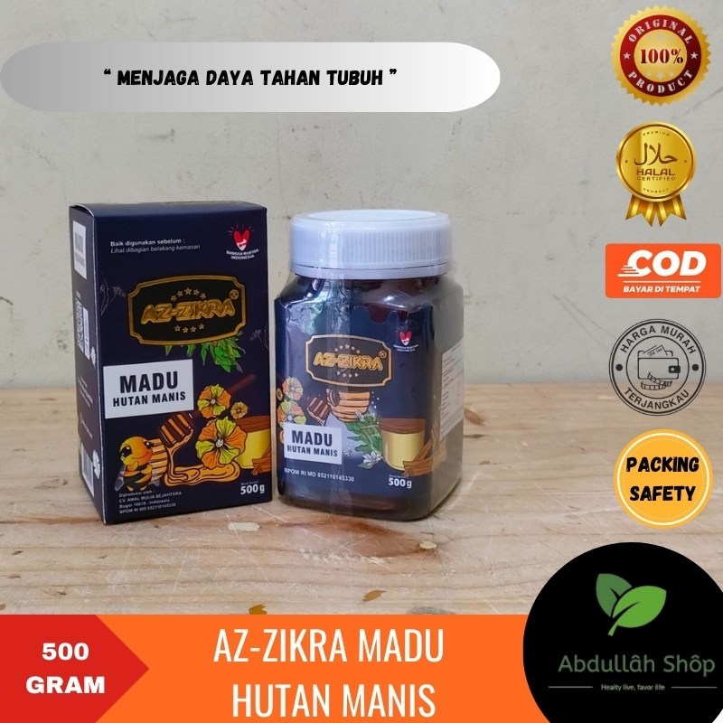 

AZ-ZIKRA Madu Manis Plus Propolis Madu AzZikra Az Zikra Hutan Manis isi 500gr