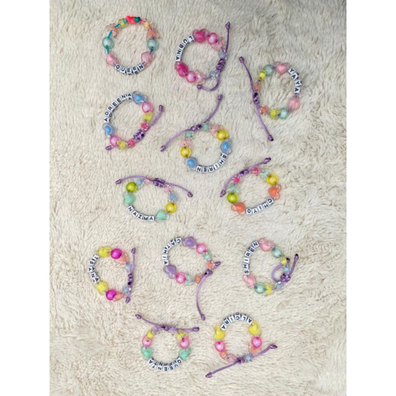 Gelang Manik manik / Gelang Tali / Gelang Custome / Gelang Nama / Gelang Anak / Souvenir