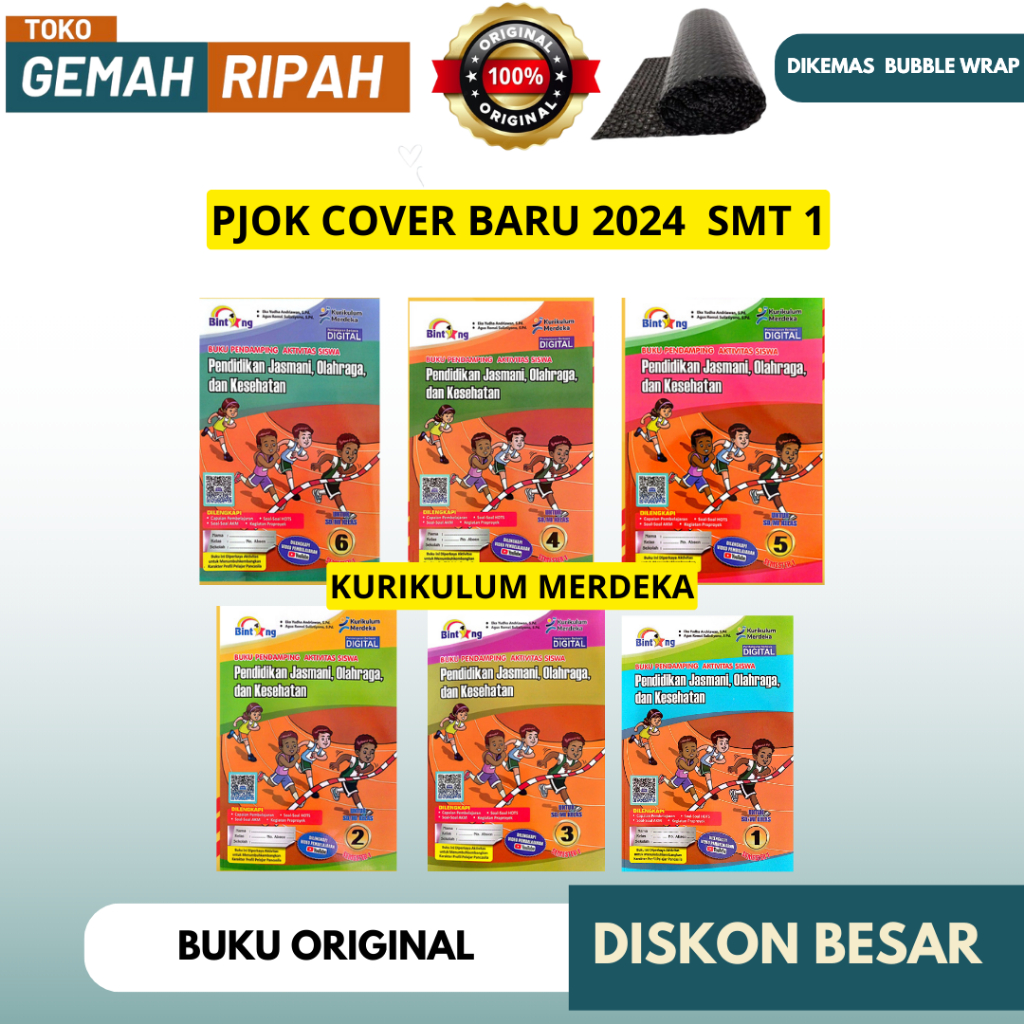 PJOK PENERBIT BINTANG SEMESTER 2 / BUKU PENDAMPING AKTIVITAS SISWA PENDIDIKAN JASMANI OLAHRAGA KESEH