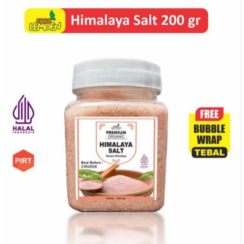 

Suur Lemoen - HIMALAYAN PINK SALT 200 gram - GARAM HIMALAYA KUALITAS PREMIUM