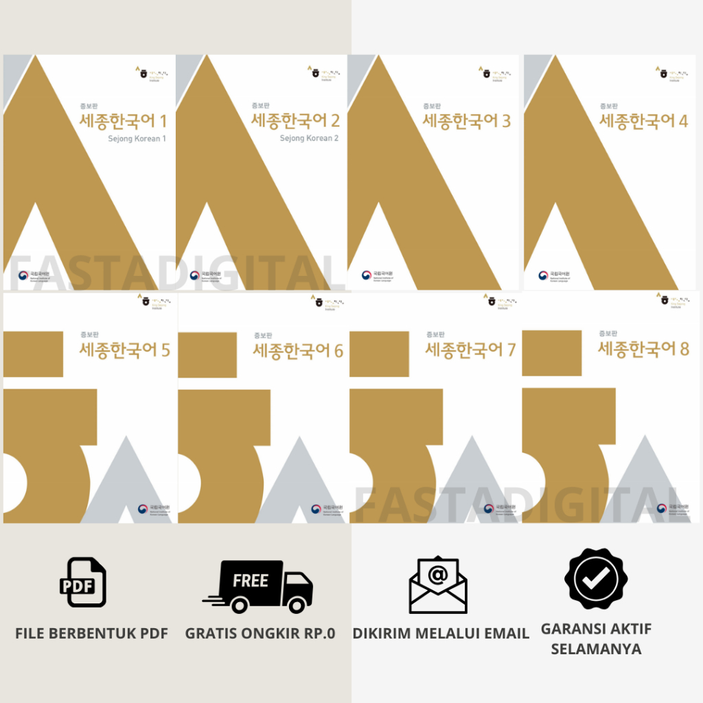 

Sejong Korean Texbook & Workbook + Audio - Belajar Bahasa Korea