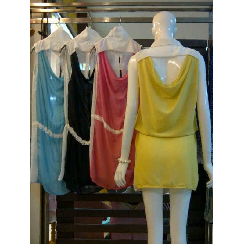 Outer panjang model serut pinggang