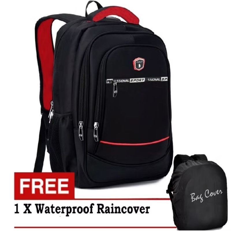 Polo Tas Backpack Pria Tas Ransel Laptop Polo Profesional Ransel Multifungsi