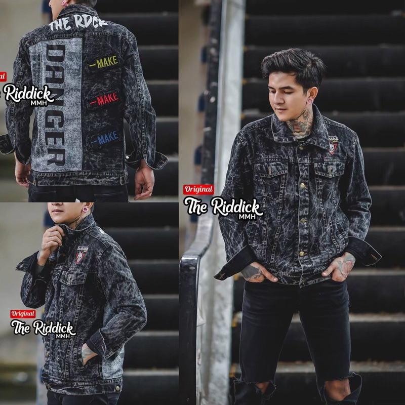 TANS - Jaket Jeans Premium The Riddick Pria Denim Fj 01 Original