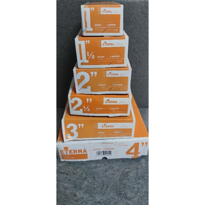 

KUAS 633 ORIGINAL ETERNA KUAS TEMBOK 1" 1 1/2" 2" 2 1/2" 3" 4" / SATUAN
