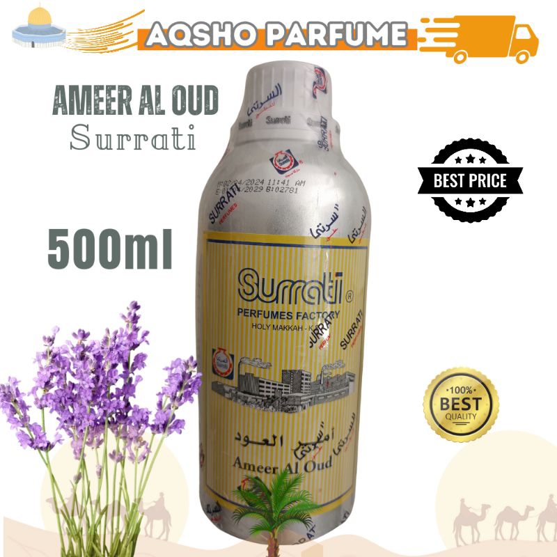 AMEER AL OUD 500ml By Surrati, Parfum Import Arab Saudi Bibit Minyak Wangi Original Biang Murni