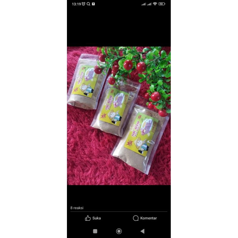 

minuman herbal serbuk jahe merah
