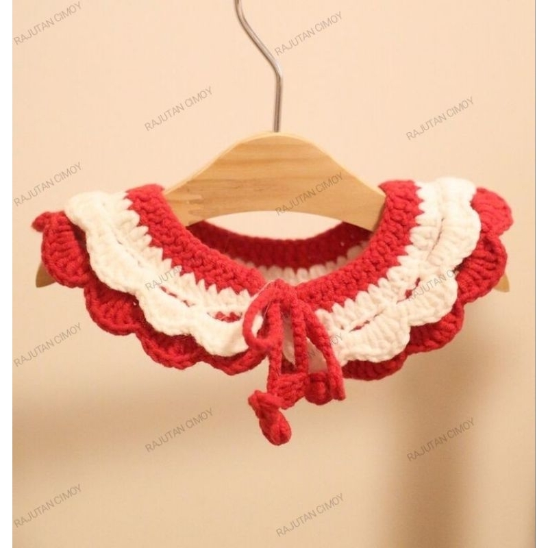 COLLAR KUCING RAJUT - KALUNG KUCING MODEL BUNGA MATAHARI