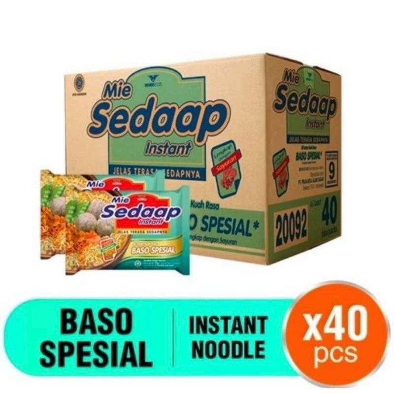 

Mie sedap baso spesial 1 dus
