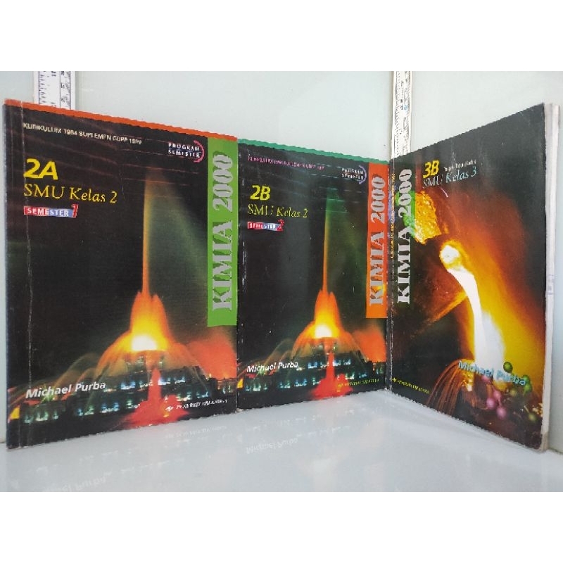KIMIA 2000 JILID 2A, 2B, 3B, SMU Kelas 2, 3,  MICHAEL PURBA