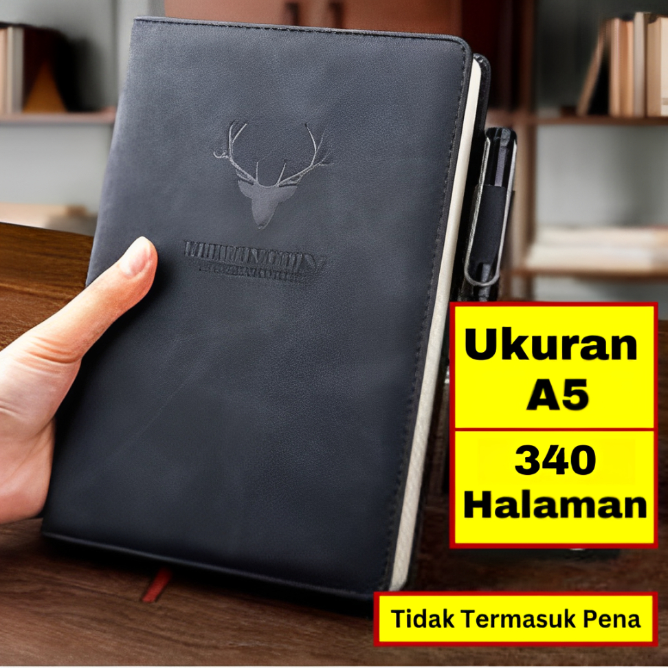 

Buku Diary Aesthetic Tebal Catatan Notebook A5 Agenda Kerja Planner Professional Kantor Office Meeting Rapat 180 Lembar Soft PU Leather Sekolah Kuliah