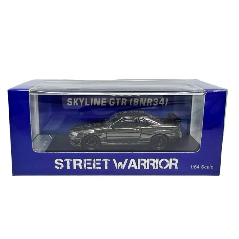 Street Weapon 64 Nissan GTR R34 V-Spec II Black Chrome