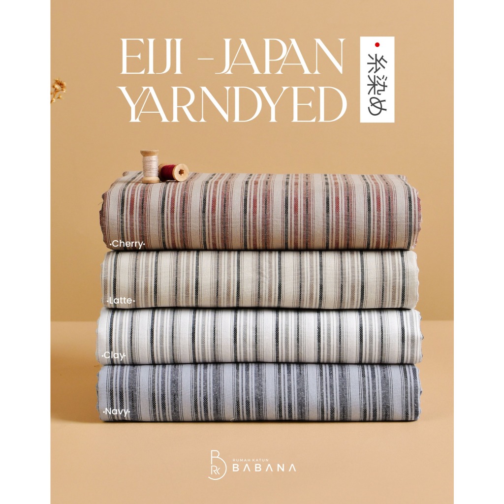 Babana Kain Katun Yanyed Motif Kotak Salur Garis