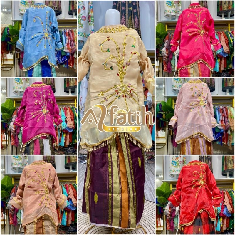 Nama Produk : Baju Bodo Anak Adat Tradisional Bugis Makassar Waju Tokko Perempuan TK SD sampai Tangg