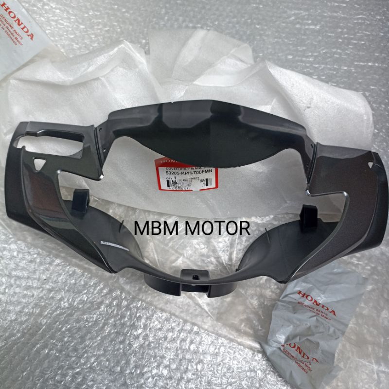COVER BATOK TOTOK LAMPU REFLEKTOR DEPAN HONDA SUPRA X 125 X125 GREY ABU METALIK ORI AHM 53205-KPH-70