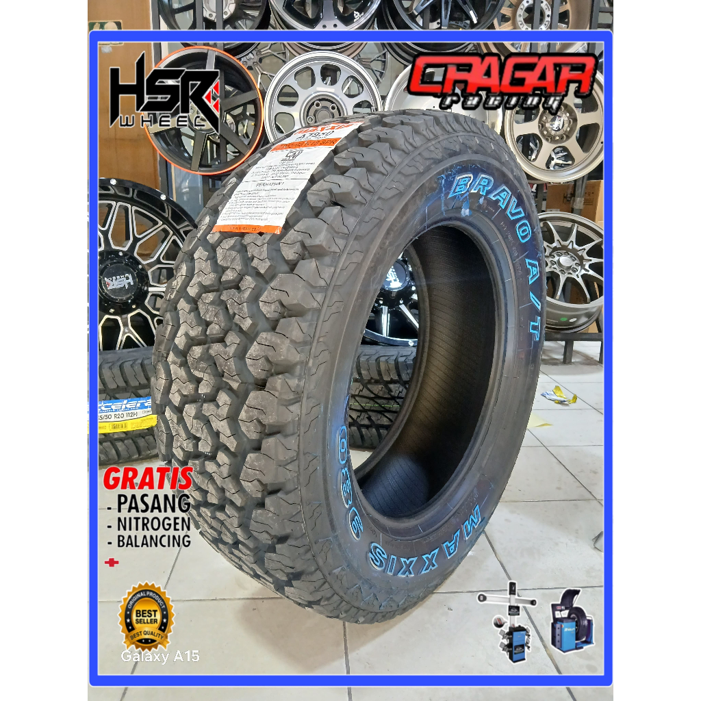 Ban maxxis bravo a/t standar fortuner pajero hilux 265 60 r18