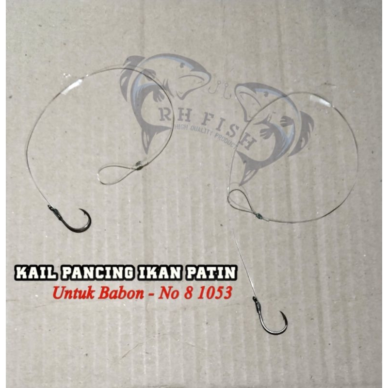 Rangkaian Kenceh Kail Pancing Ikan Patin 1 Kail No 8 - 1053