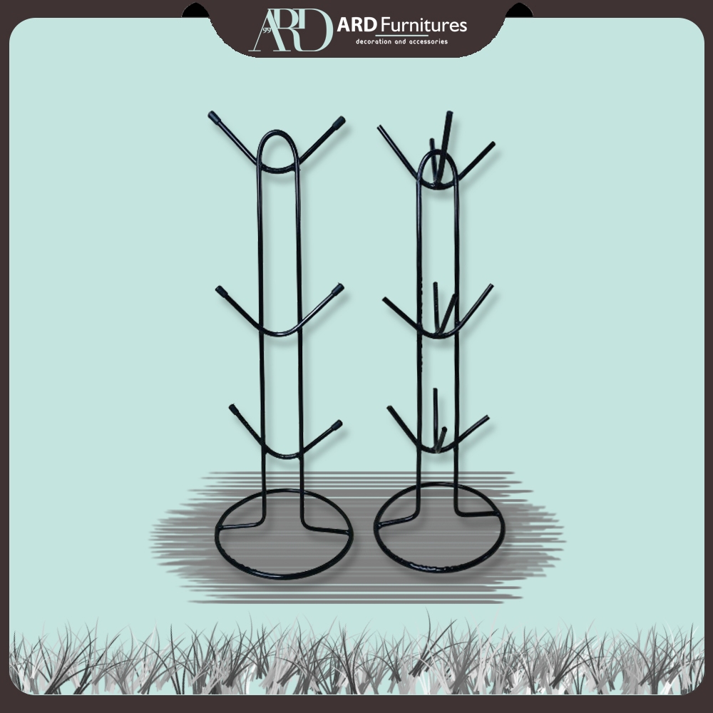 Tempat Gelas Rak Gelas Besi Minimalis