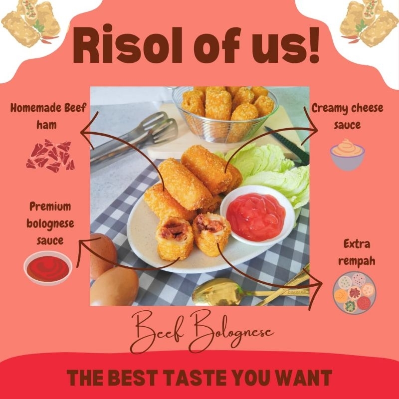 

Waroengrisoles.id Risoles Beef bolognese Frozen Food Bandung