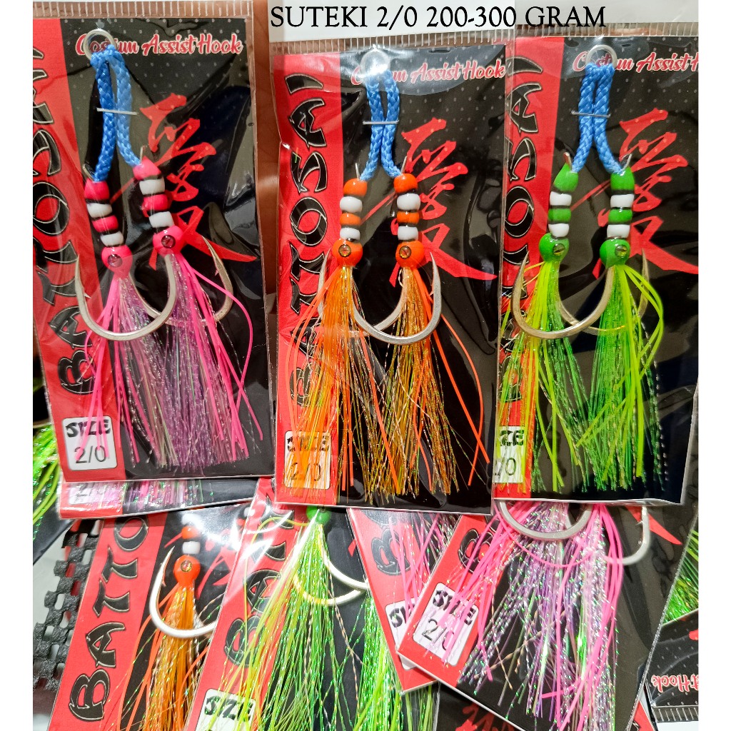 Assist Hook Double Suteki Maboroshi 2/0 Untuk Jig 200-300 Gram - Hook Jigging - Kail Pancing