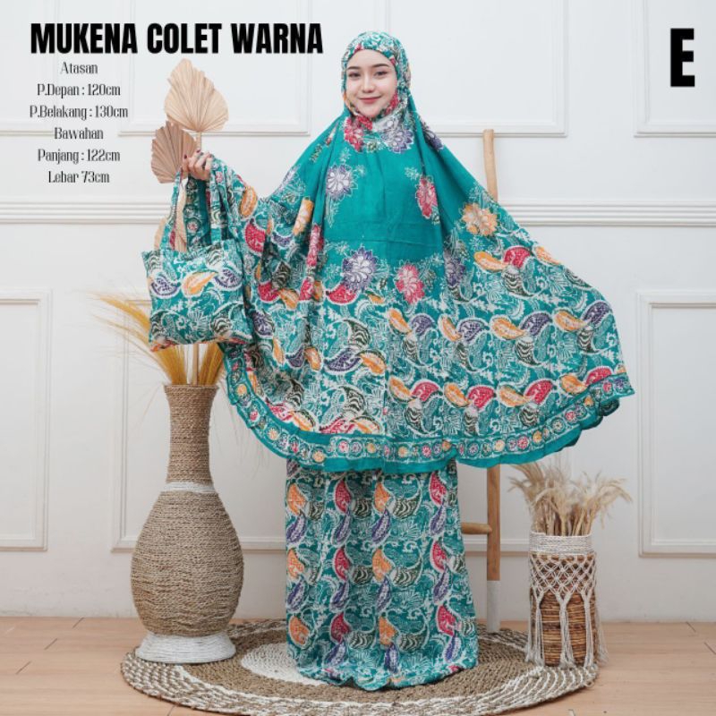 COD Mukena Cap Batik Pekalongan Mukena Batik Pekalongan Jumbo Mukena Batik Cap Sogan Mukena Batik de