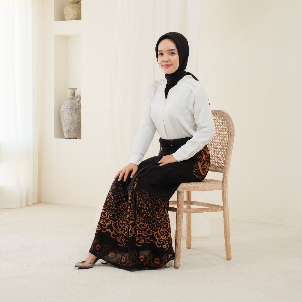 Sarung goyor perempuan motif hijaiyah kain satung kain rayon sarung cewek sarung perempuan sarung de