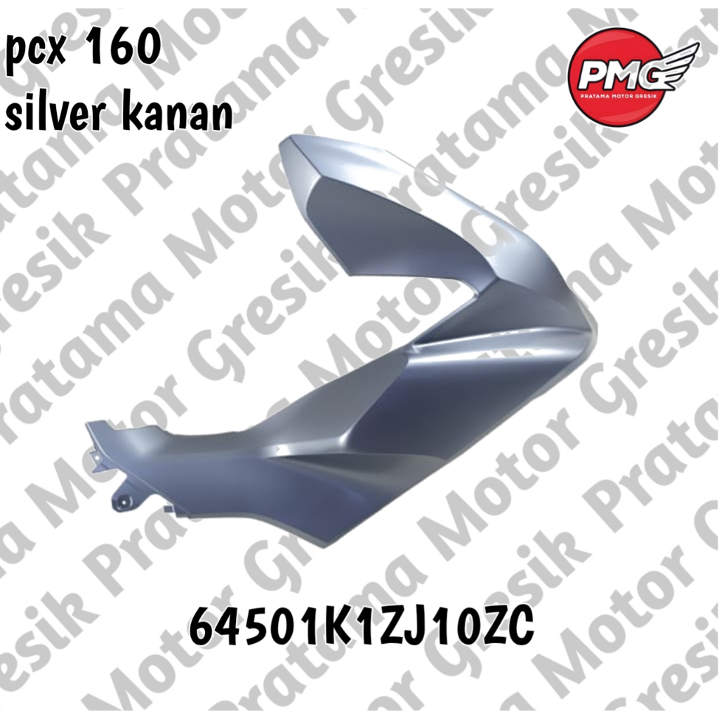Cover Depan Kanan Silver Honda PCX 160 K1Z - -64501K1ZJ10ZC