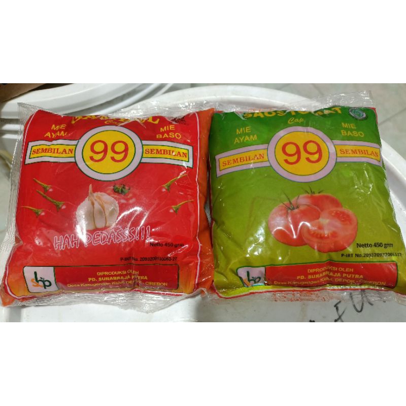 

Saos / Saus Sambel Sambal Tomat 99, 450 gram
