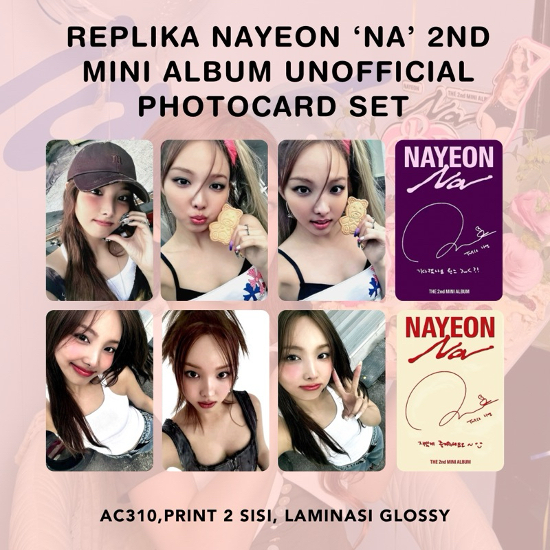 [SET] TWICE NAYEON ‘NA’ 2ND MINI ALBUM UNOFFICIAL PHOTOCARD SET BROADCAST POP UP STORE A B C VER