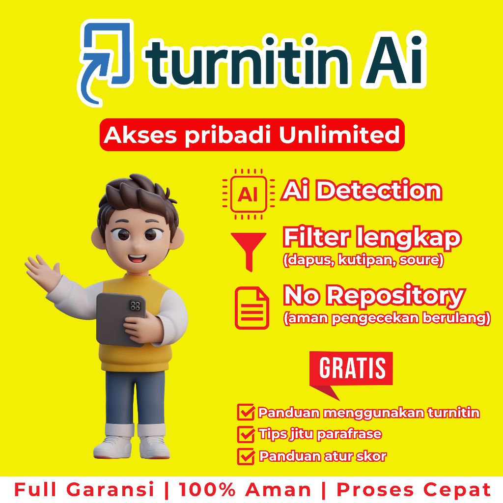 Akun Turnitin Ai Detection Instruktur Full Garansi