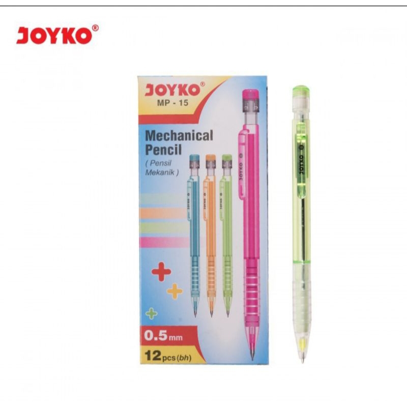 

Pensil Mekanik Joyko MP-15 0.5 mm 1 pack isi 12 pcs