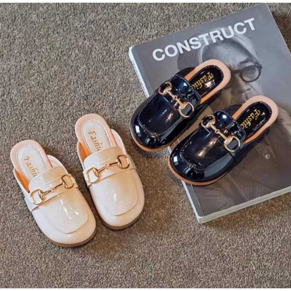 Sepatu Sandal Selop Slipon Anak Perempuan/Laki-laki Pita Gesper