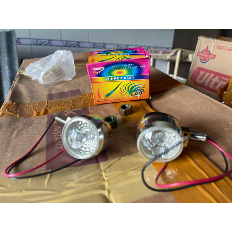 LAMPU SEIN MOTOR LAMPU SEN VARIASI MOTOR SUPRA GRAND SMASH UNIVERSAL