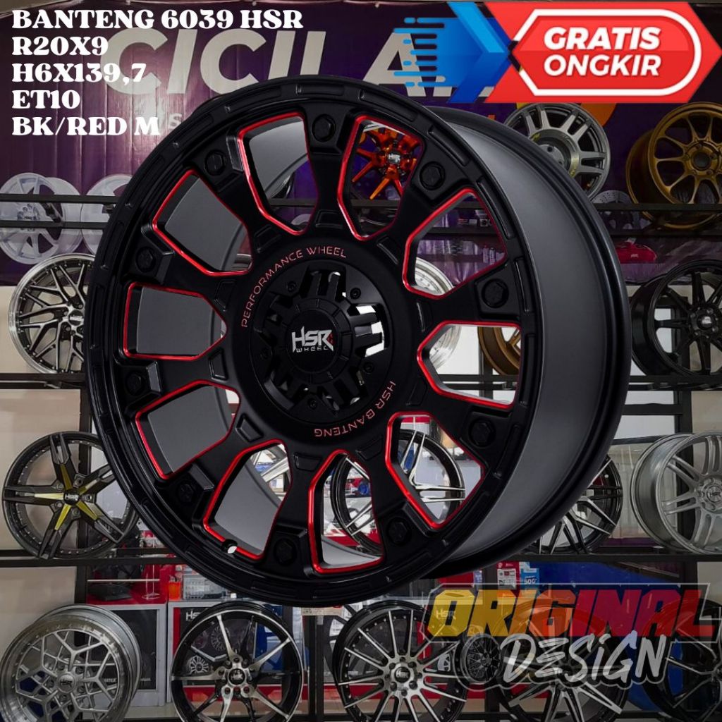 Velg Mobil Ring 20 HSR BANTENG R20 UNTUK FORTUNER , PAJERO , DMUX , EVEREST