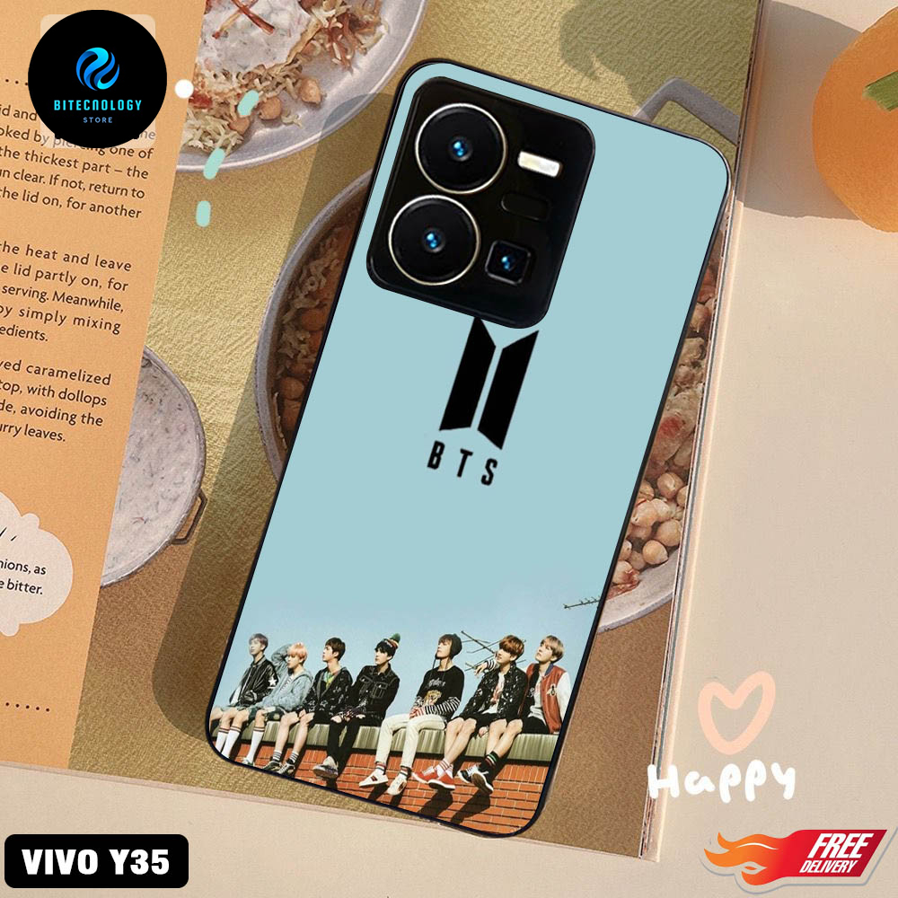 Case Vivo Y35 Y75/T1 5G Y15 Y21S Y20 Terbaru Fashion Case Gambar BTS - 01 - Casing Hp Case Murah Har