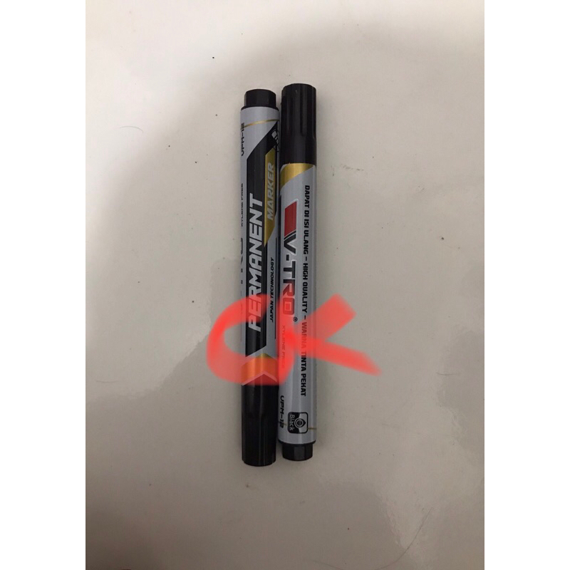 

spidol hitam permanent Marker permanen