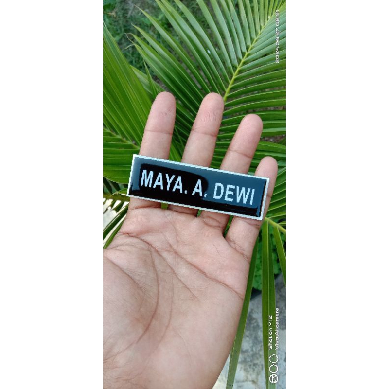 

Nametag/ Nama Dada TNI / Polri / Brimob 2,5 x 8 cm