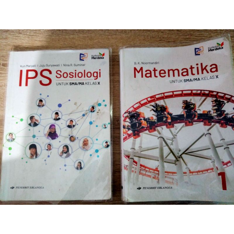 

buku erlangga bekas (matematika & sosiologi)