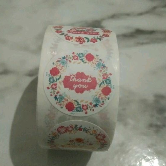 

Sticker Thank you 2,5cm Label Toples Kue Kering