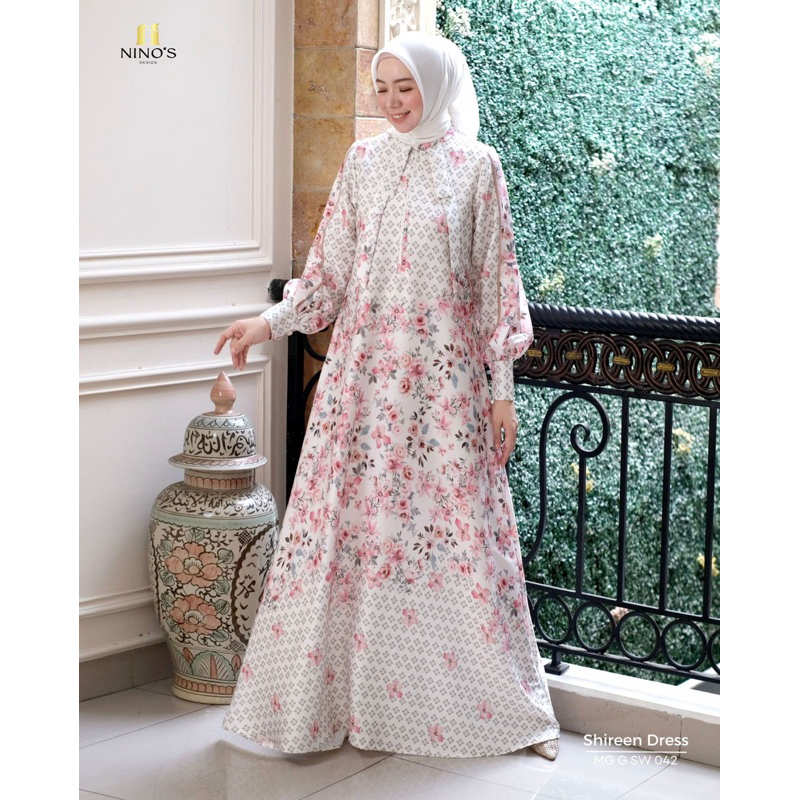 gamis busui Terbaru dari ninos design shireen dress 042 gamis original ninos design