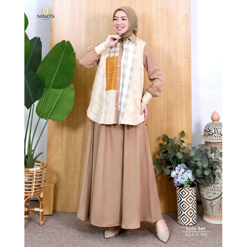 stelan tunik LULA set 1713 stelan original ninos design
