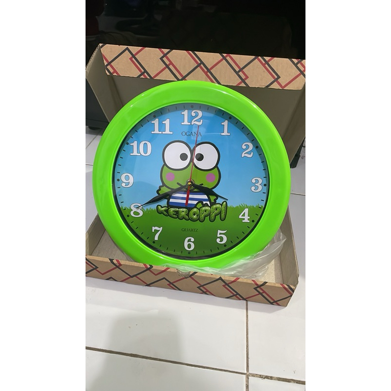 JAM DINDING KARAKTER BESAR MOTIF KEROPPI
