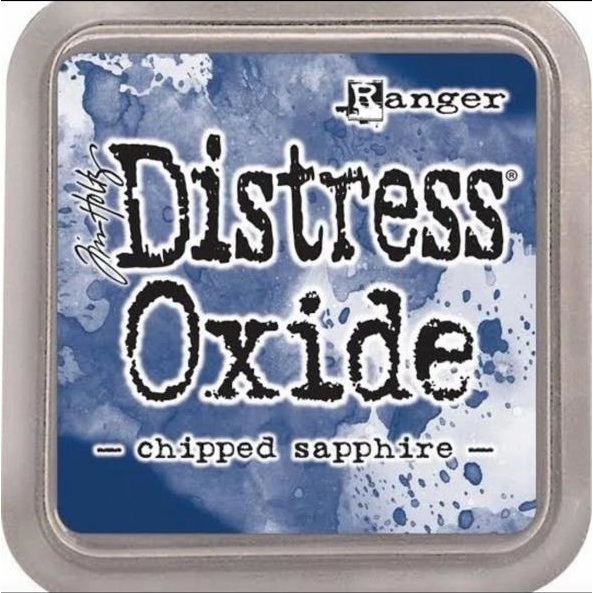 

Distress oxide chipped sapphire merk ranger