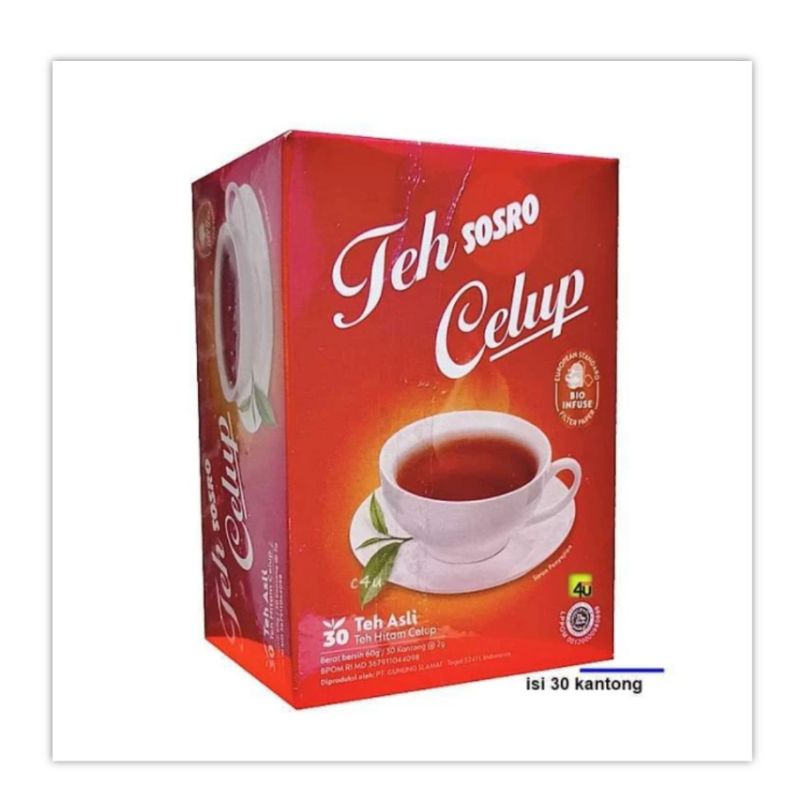 

Sosro Teh Celup isi 30 sachet